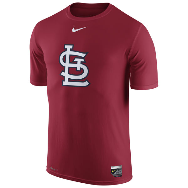 MLB Men St. Louis Cardinals Nike Authentic Collection Legend Logo 1.5 Performance TShirt  Red->mlb t-shirts->Sports Accessory